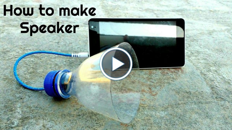 How to Make a Speaker Using Plastic Bottle, home made speaker, plastic bottle speaker