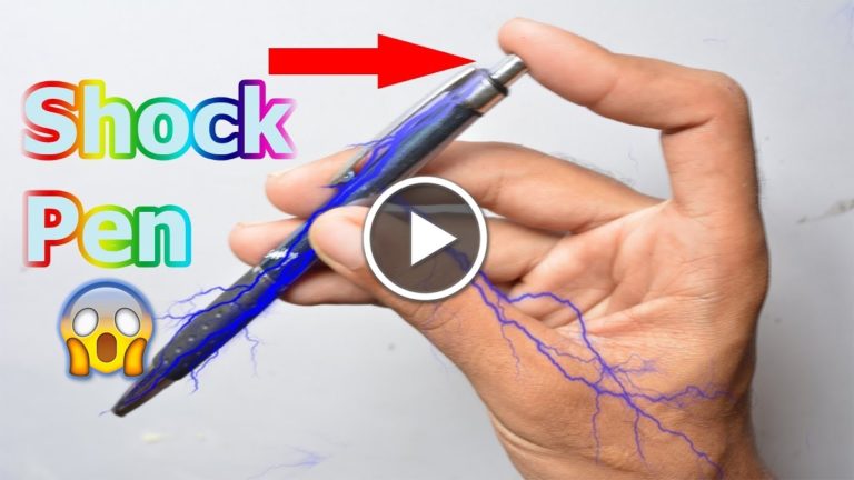 Electric Shock Pen, homemade electric shock pen, current shock pen, electric shocking pen, make electric shock pen, sparkle pen, steel pen,